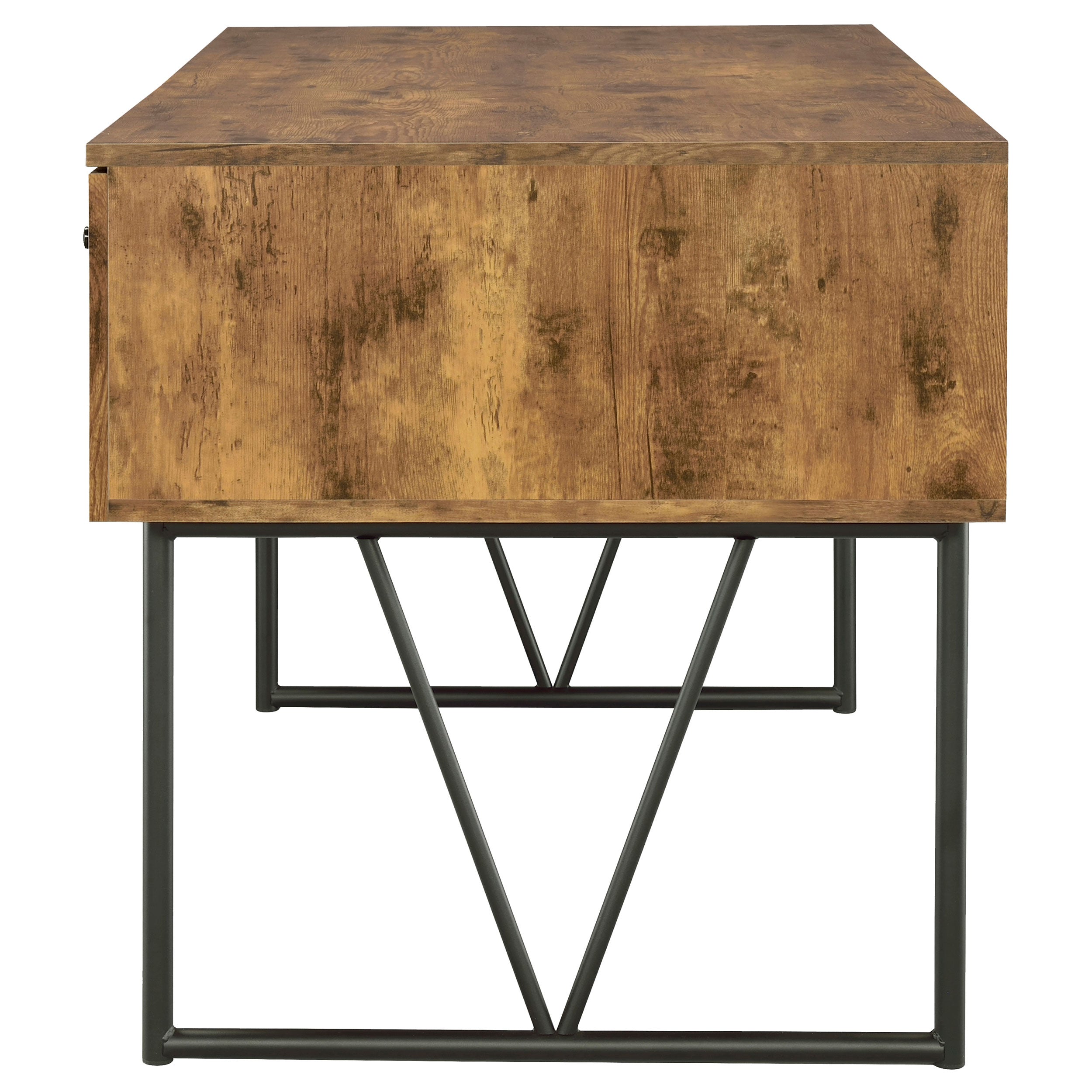Analiese 63-inch 4-drawer Writing Desk Grey Driftwood