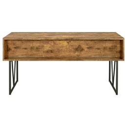 Analiese 63-inch 4-drawer Writing Desk Grey Driftwood