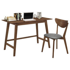Karri Home Office Computer Desk and Chair Set Walnut