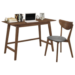 Karri Home Office Computer Desk and Chair Set Walnut