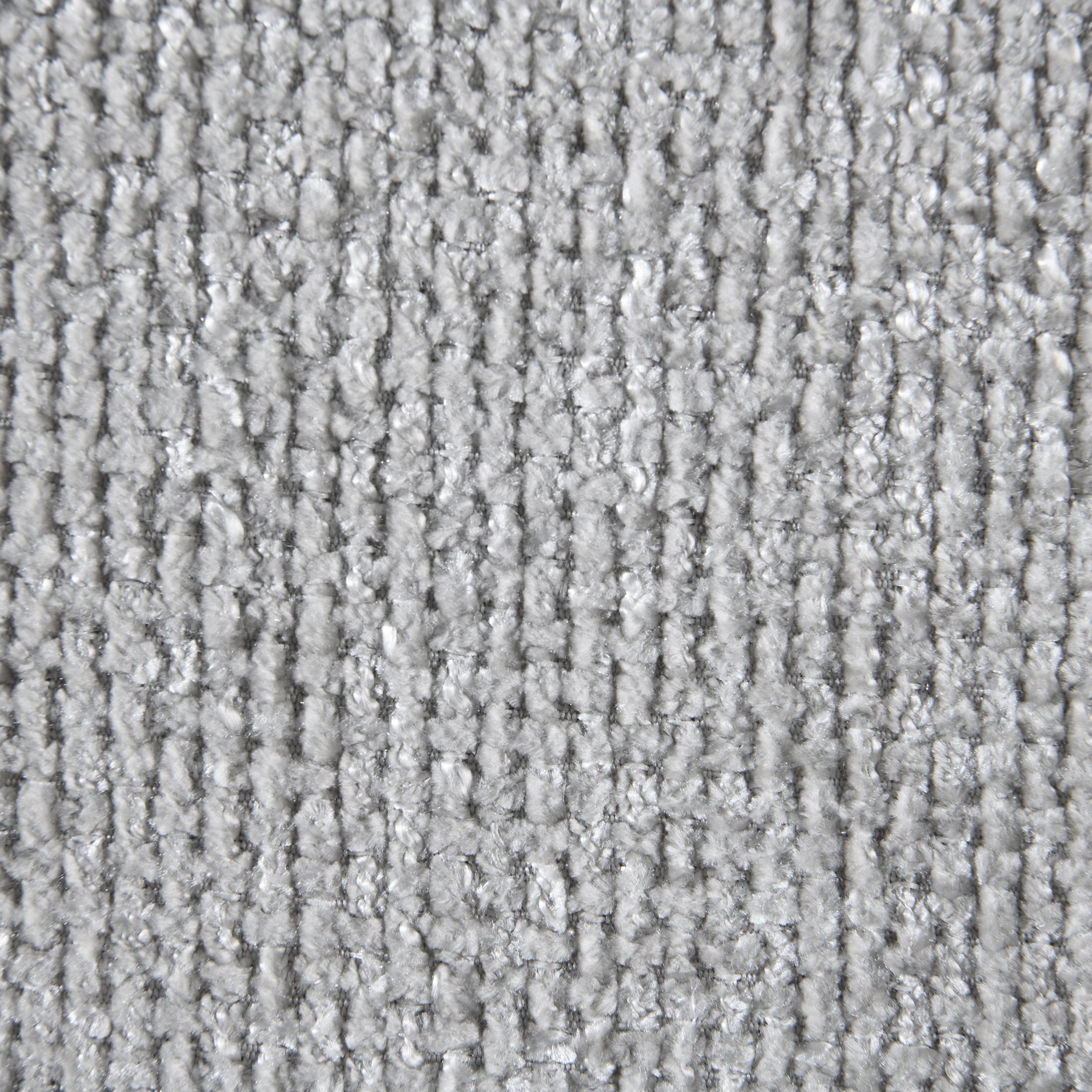 Meridian Myles Grey Chenille Fabric Twin Trundle Bed