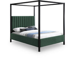 Meridian Kelly Green Boucle Fabric Full Bed (3 Boxes)