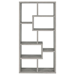 Theo 71-inch 7-shelf Bookshelf Cappuccino