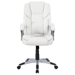 Kaffir Upholstered Adjustable Home Office Desk Chair White