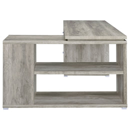 Yvette 60-inch 3-drawer L-Shape Computer Desk Cappuccino
