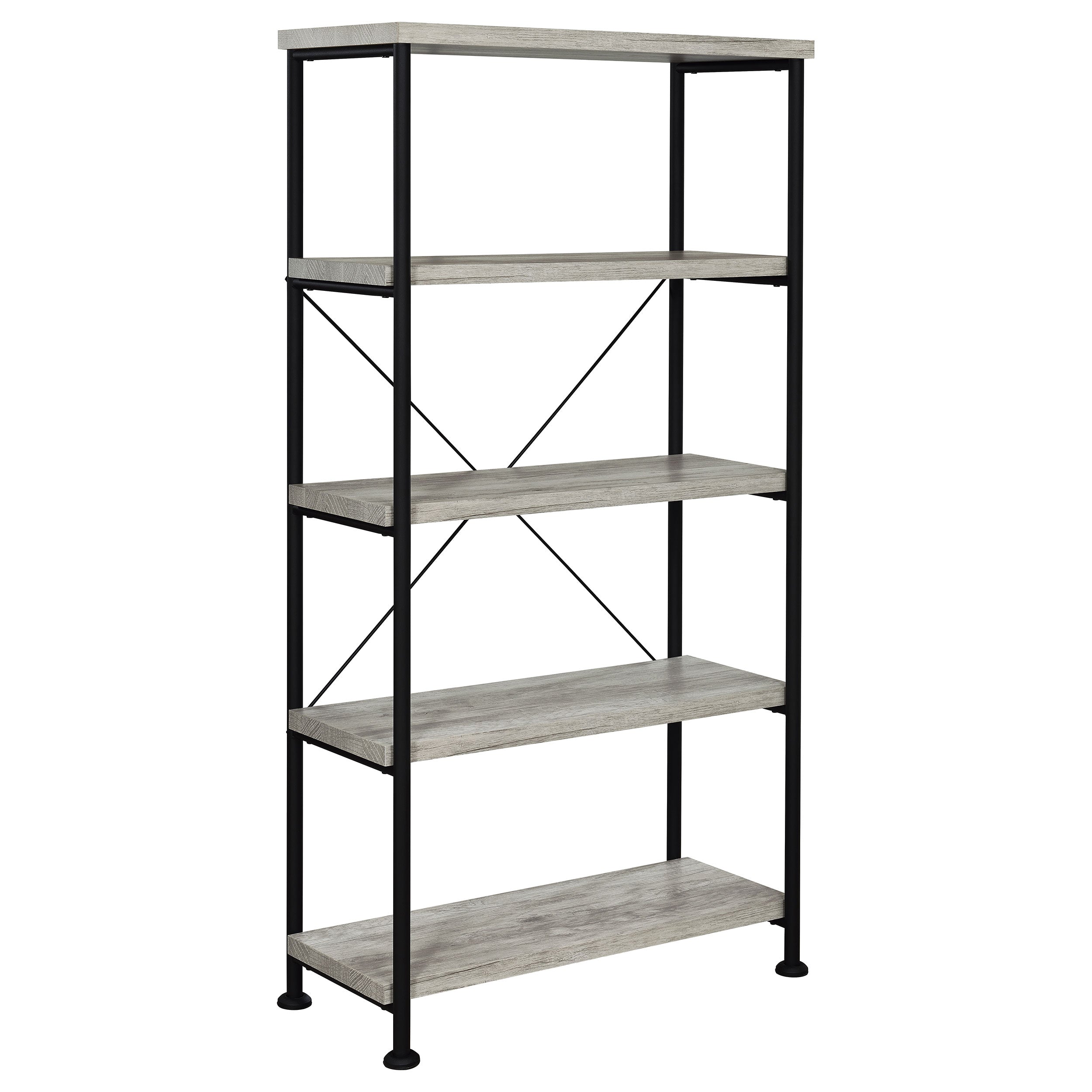 Analiese 63-inch 4-shelf Bookshelf Grey Driftwood