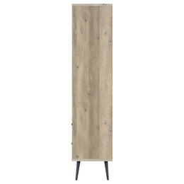 Maeve 70-inch 3-shelf Bookcase with Drawers Distressed Pine