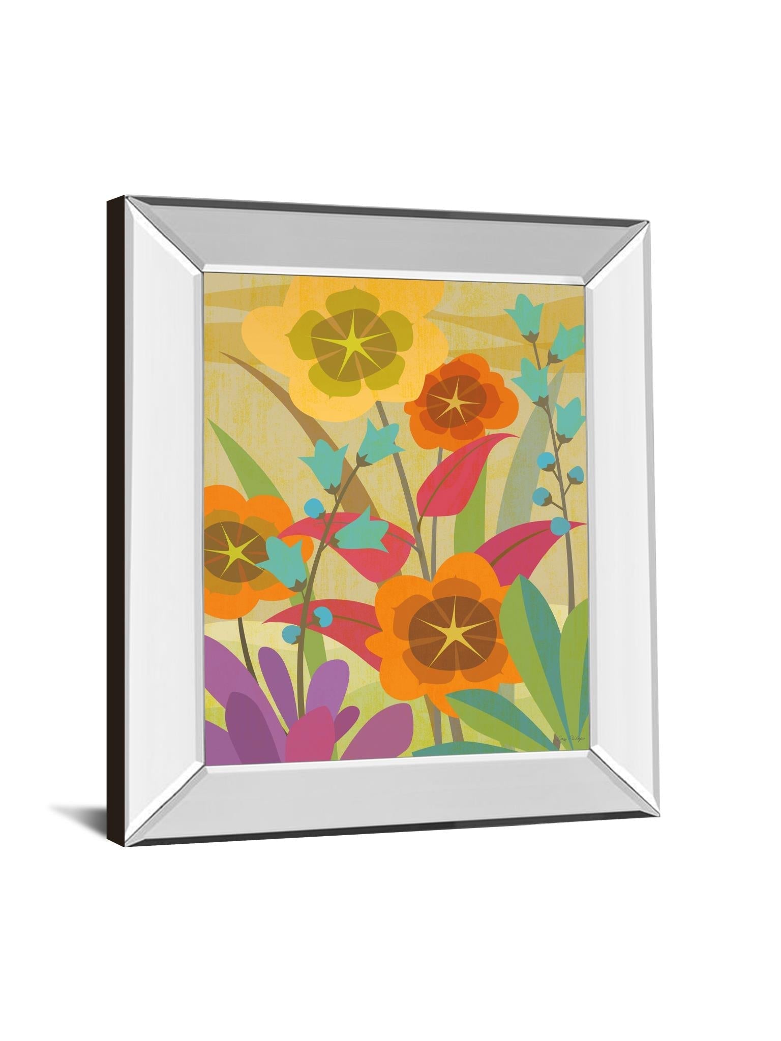 Mirrored Frame Flowerbed By Cary Phillips 22X26 Mirror Frame Print
