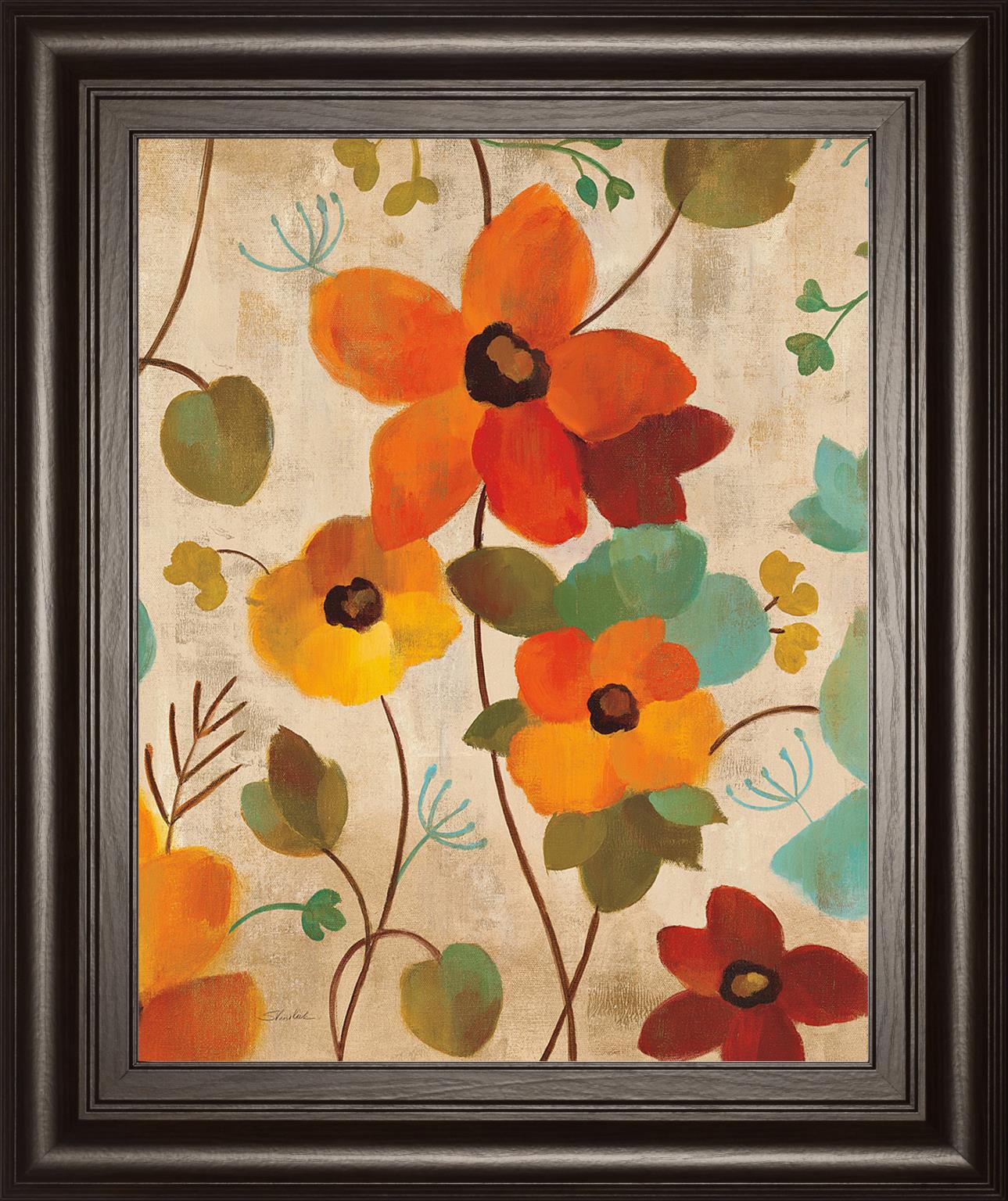Vibrant Embroidery Iii By Silvia Vassileva 22X26 Framed Print