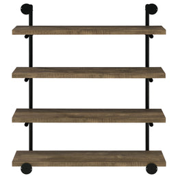 Elmcrest 24-inch 4-shelf Wall Bookshelf Grey Driftwood