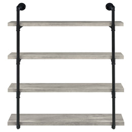 Elmcrest 24-inch 4-shelf Wall Bookshelf Grey Driftwood