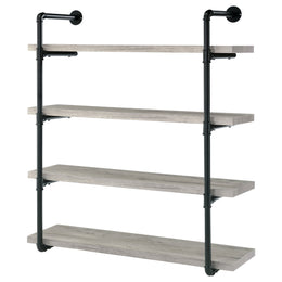 Elmcrest 24-inch 4-shelf Wall Bookshelf Grey Driftwood