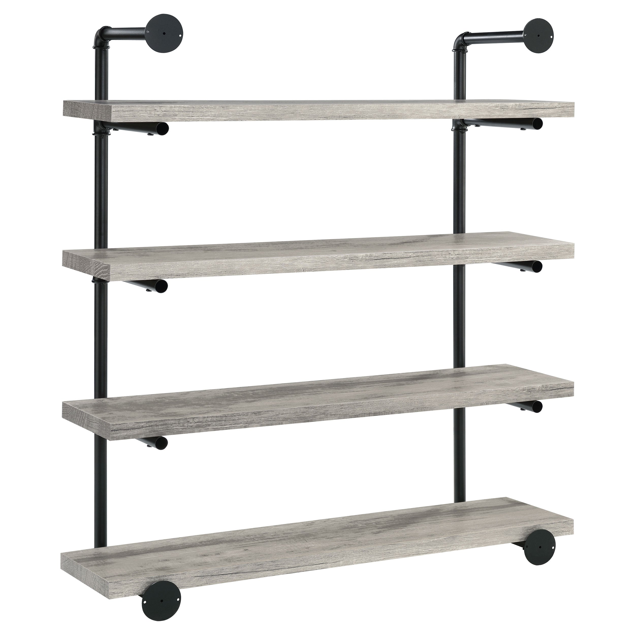 Elmcrest 24-inch 4-shelf Wall Bookshelf Grey Driftwood