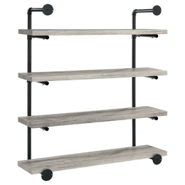 Elmcrest 24-inch 4-shelf Wall Bookshelf Grey Driftwood