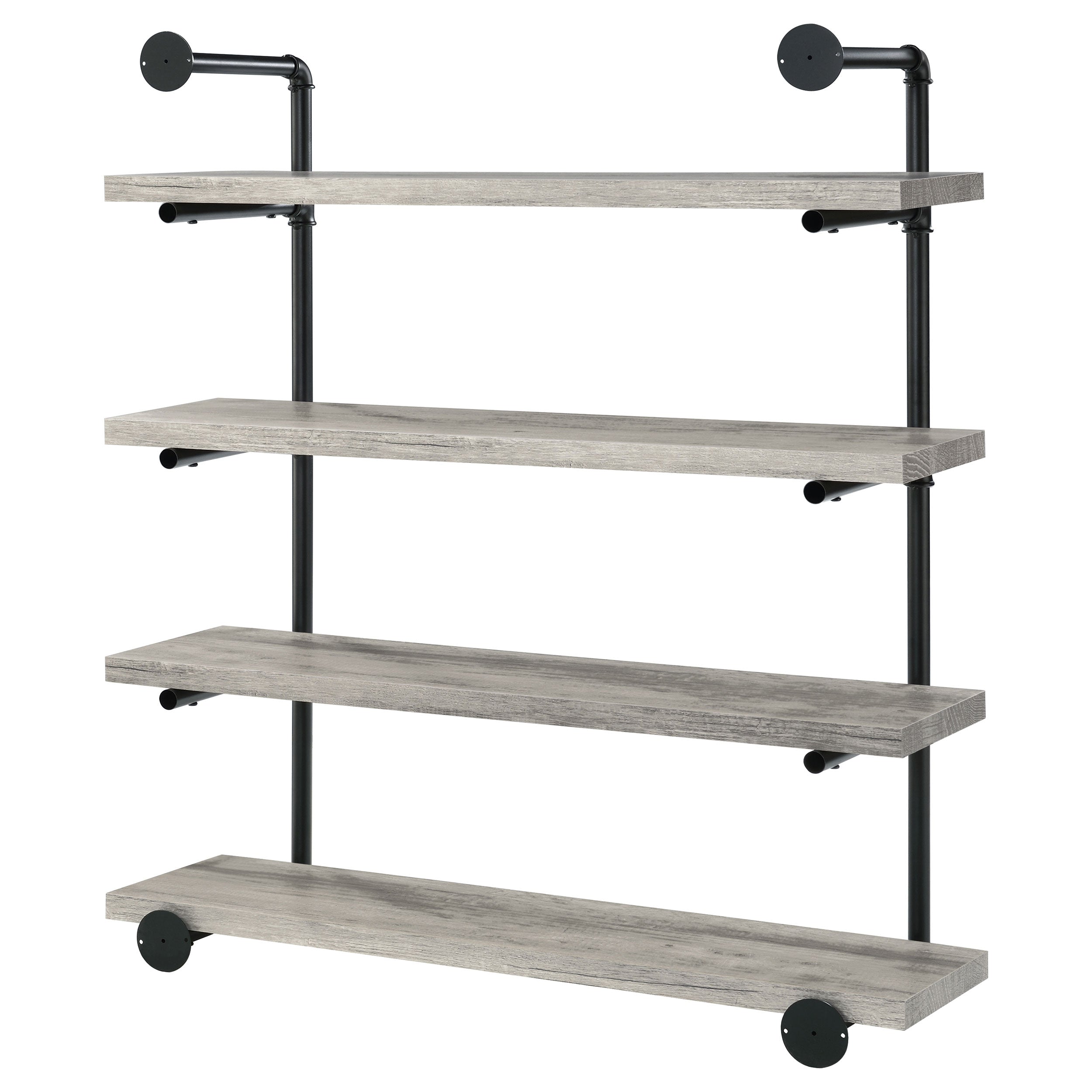 Elmcrest 24-inch 4-shelf Wall Bookshelf Grey Driftwood