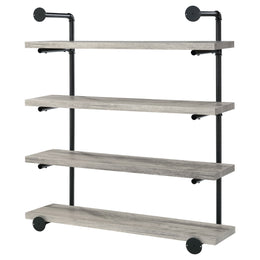 Elmcrest 24-inch 4-shelf Wall Bookshelf Grey Driftwood