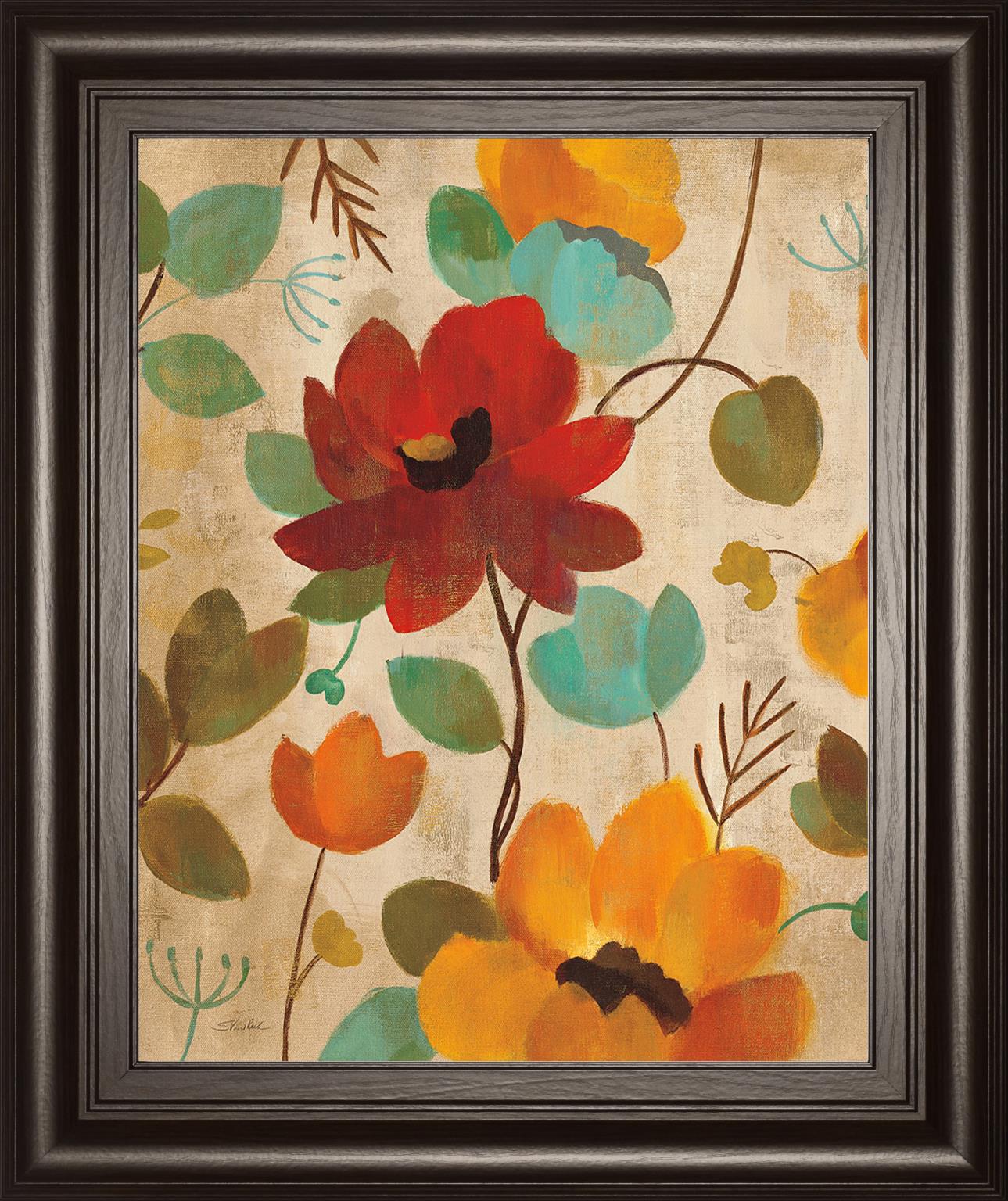 Vibrant Embroidery Ii By Silvia Vassileva 22X26 Framed Print
