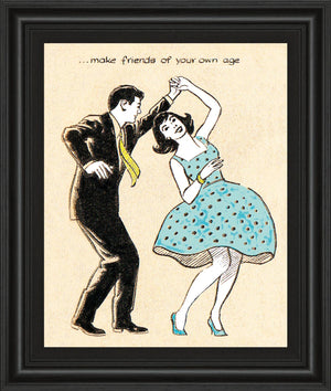 Make Friends Of Your Own Age By Roy Newby 22X26 Framed Print
