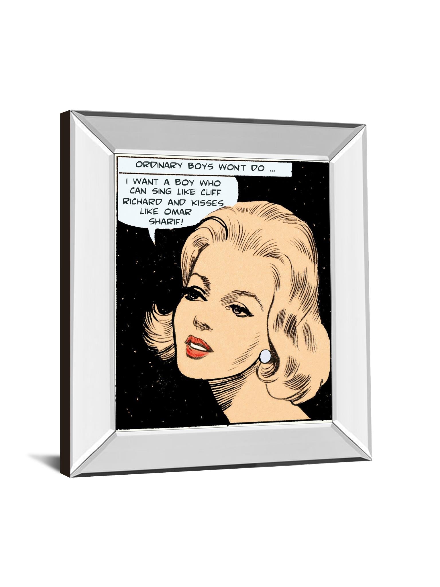 Mirrored Frame Ordinary Boys Won'T Do By Roy Newby 22X26 Mirror Frame Print