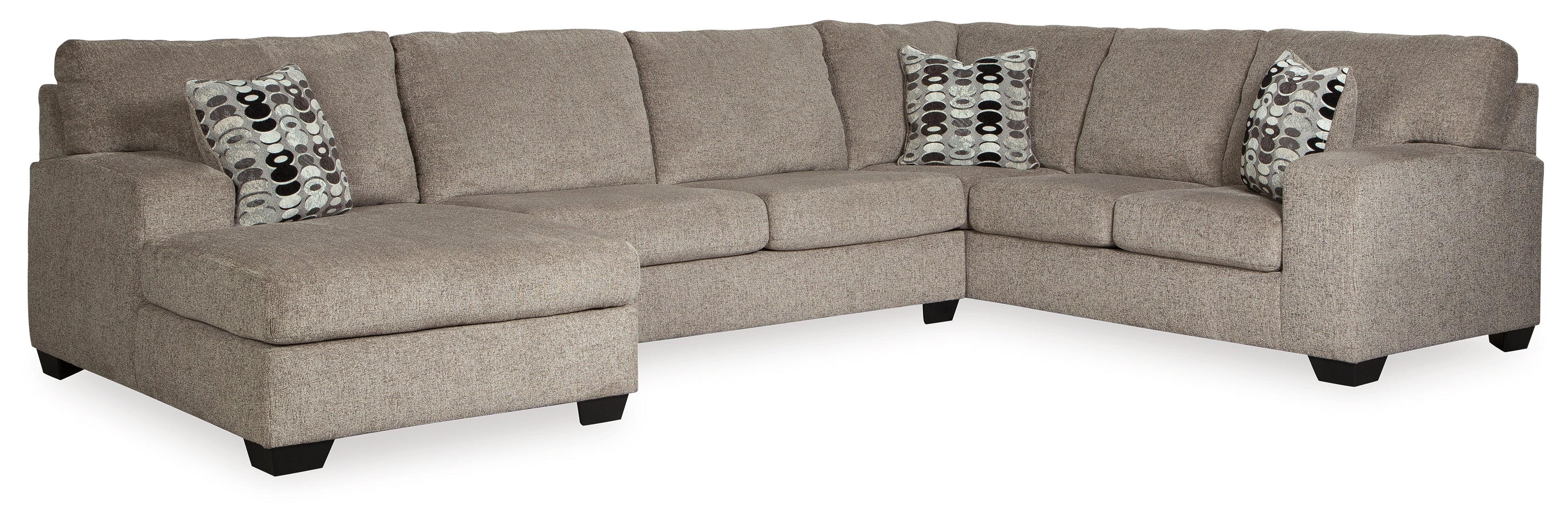 Ballinasloe 3-Piece Sectional with Ottoman