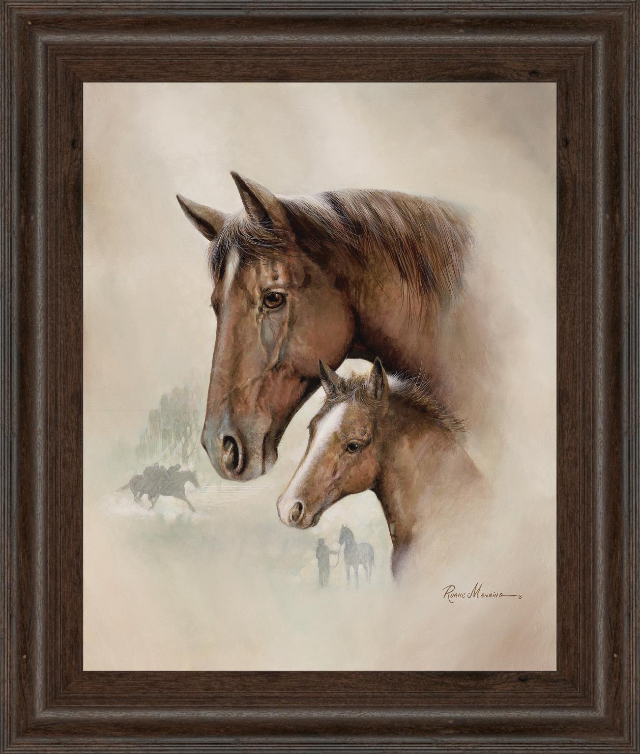 Race Horse I By Ruane Manning 22X26 Framed Print