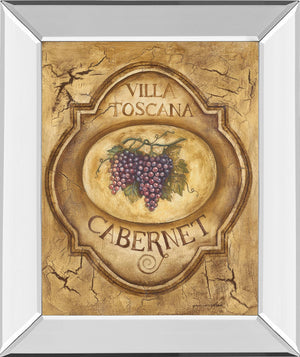 Mirrored Frame Cabernet By Gregory Gorham 22X26 Mirror Frame Print