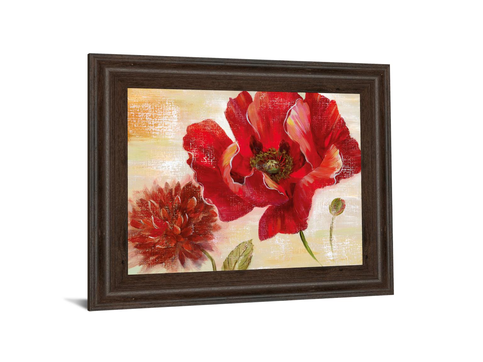 Passion For Poppies Ii By Nan 22X26 Framed Print