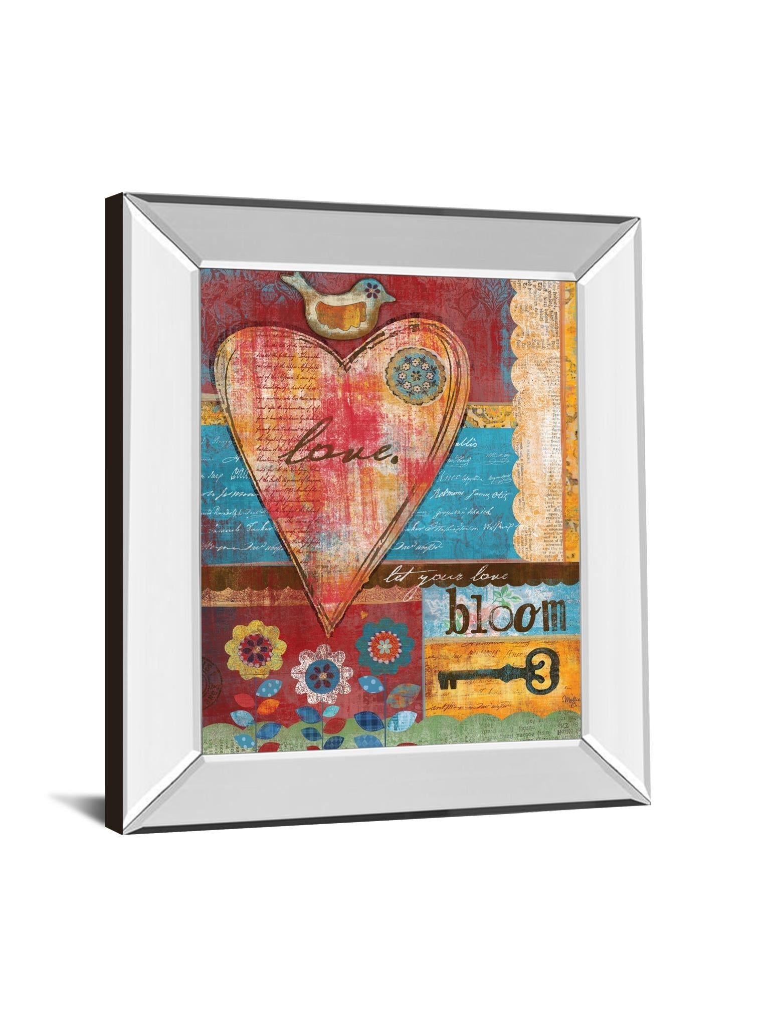 Mirrored Frame Love By Mollie B 22X26 Mirror Frame Print
