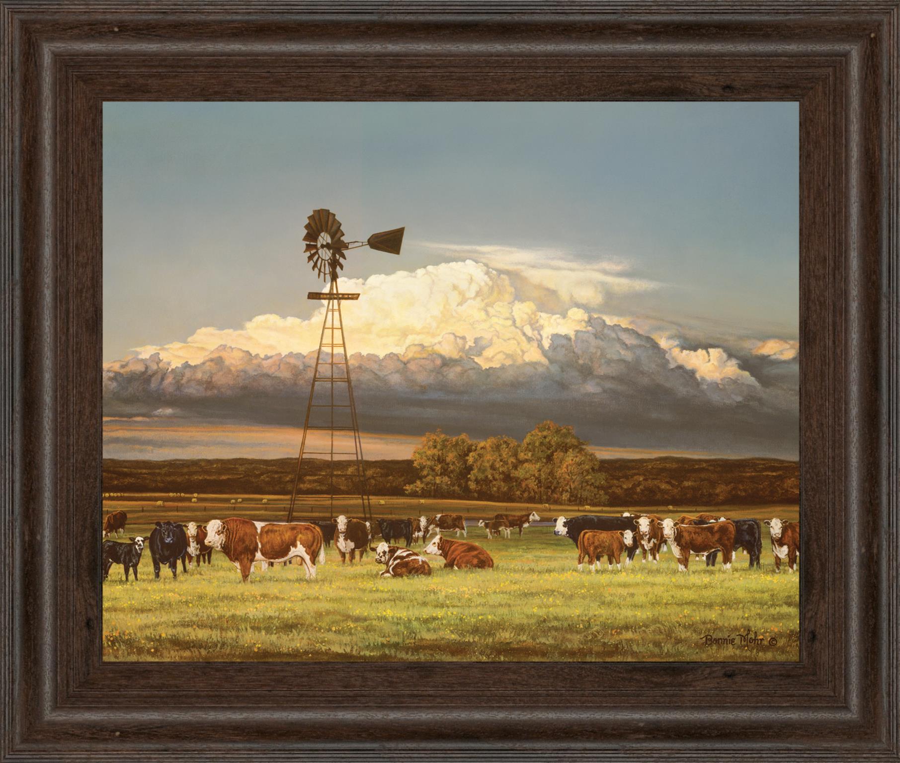 Summer Pastures By Bonnie Mohr ***Monl*** 22X26 Framed Print
