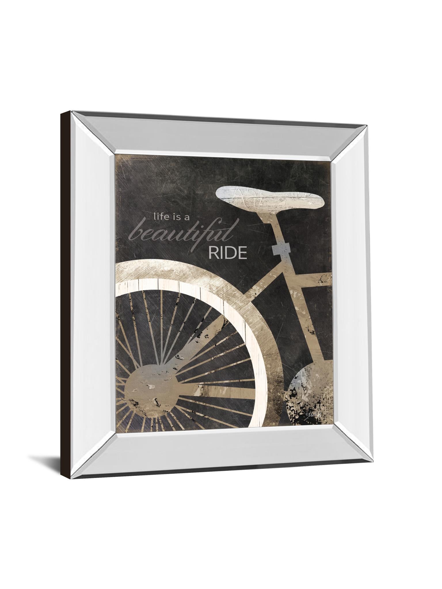 Mirrored Frame Life Is A Beautiful Ride By Marla Rae 22X26 Mirror Frame Print