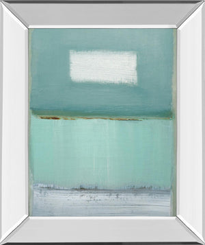 Mirrored Frame Azure 1 By Caroline Gold 22X26 Mirror Frame Print
