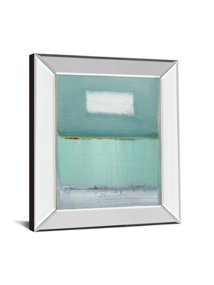 Mirrored Frame Azure 1 By Caroline Gold 22X26 Mirror Frame Print