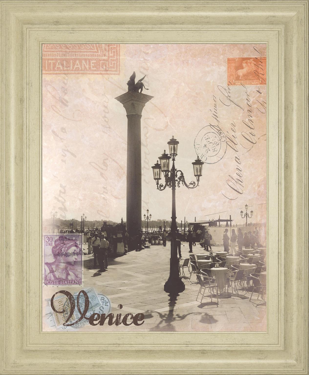 Venice Travelogue By Ben James 22X26 Framed Print