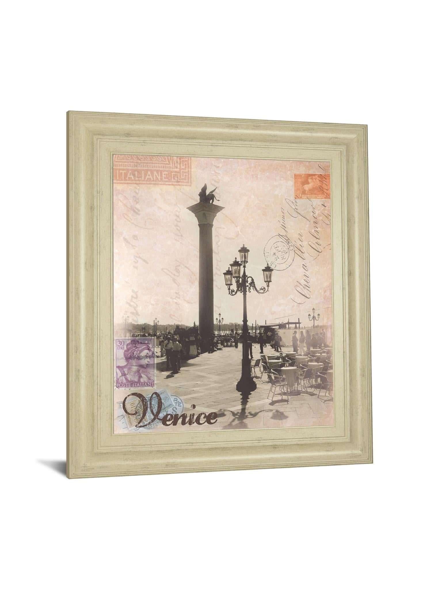 Venice Travelogue By Ben James 22X26 Framed Print