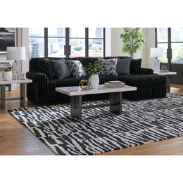 Swipe Furniture Exclusive Design Midnight-Madness Fabric 2 pc Sectional 9810366/9810317