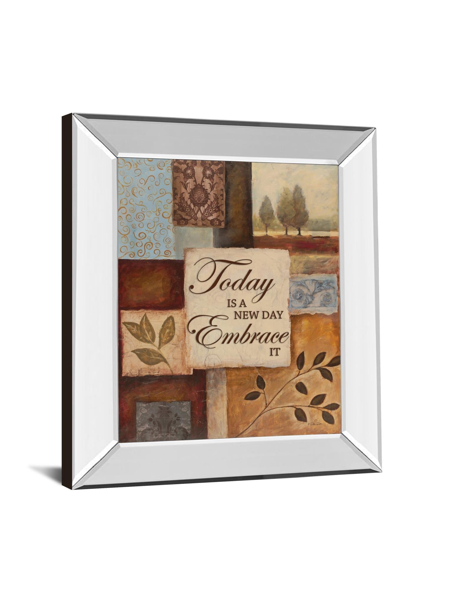 Mirrored Frame New Day By Dee Dee ***Monl*** 22X26 Mirror Frame Print