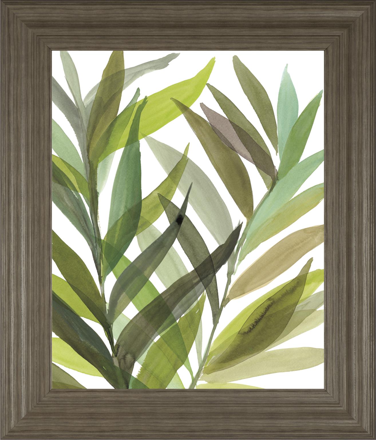 Tropical Greens I By Rebecca Meyers 22X26 Framed Print