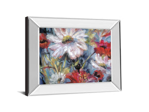 Mirrored Frame Tangled Garden I By Brent Heighton 22X26 Mirror Frame Print