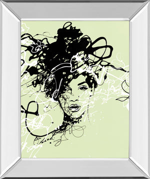 Mirrored Frame Star I By Oksana Leadbitter 22X26 Mirror Frame Print