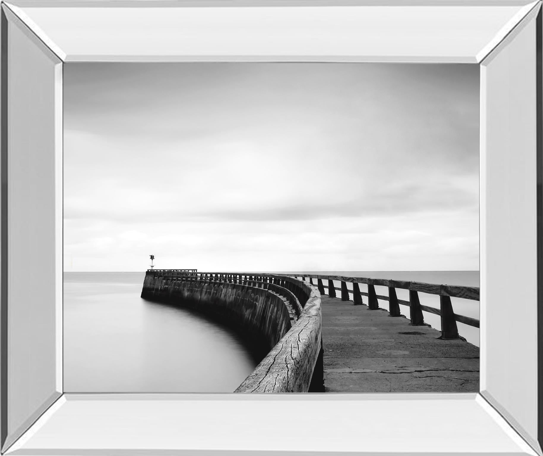 Mirrored Frame Into The Mist By Papiorek 22X26 Mirror Frame Print