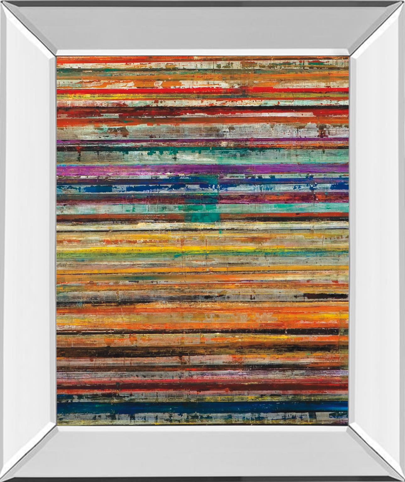 Mirrored Frame Shattered Earth By Gutierrez 22X26 Mirror Frame Print