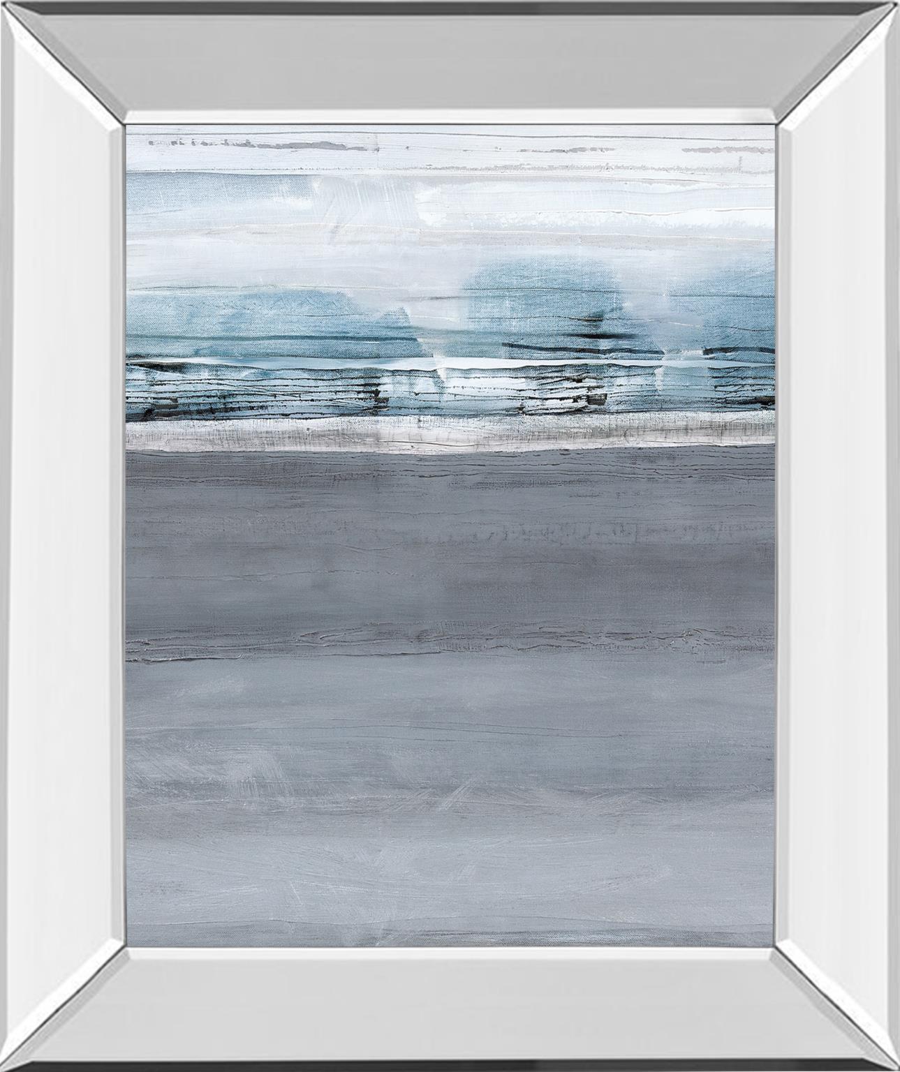 Mirrored Frame Snowy Tracks By Sims 22X26 Mirror Frame Print