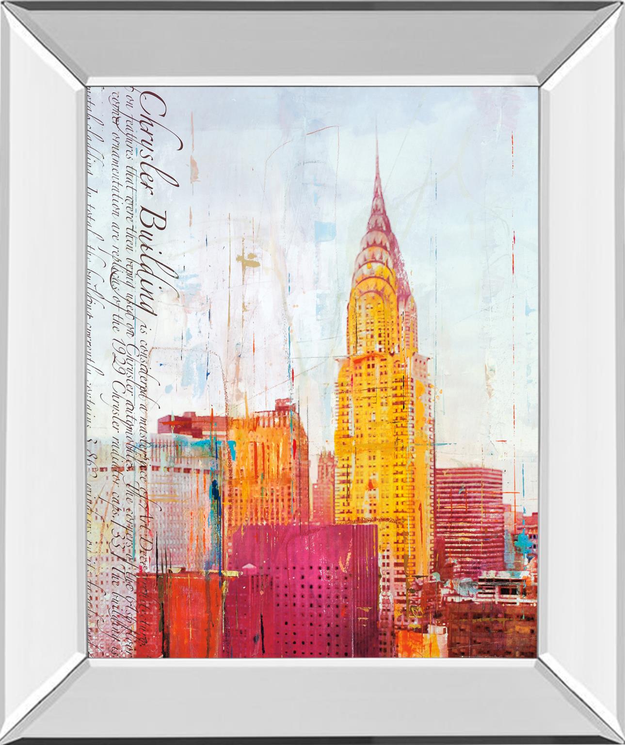 Mirrored Frame The City That Never Sleeps I By Haub 22X26 Mirror Frame Print