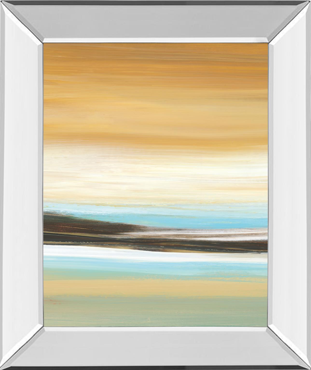 Mirrored Frame Horizons Ii By Tesla 22X26 Mirror Frame Print