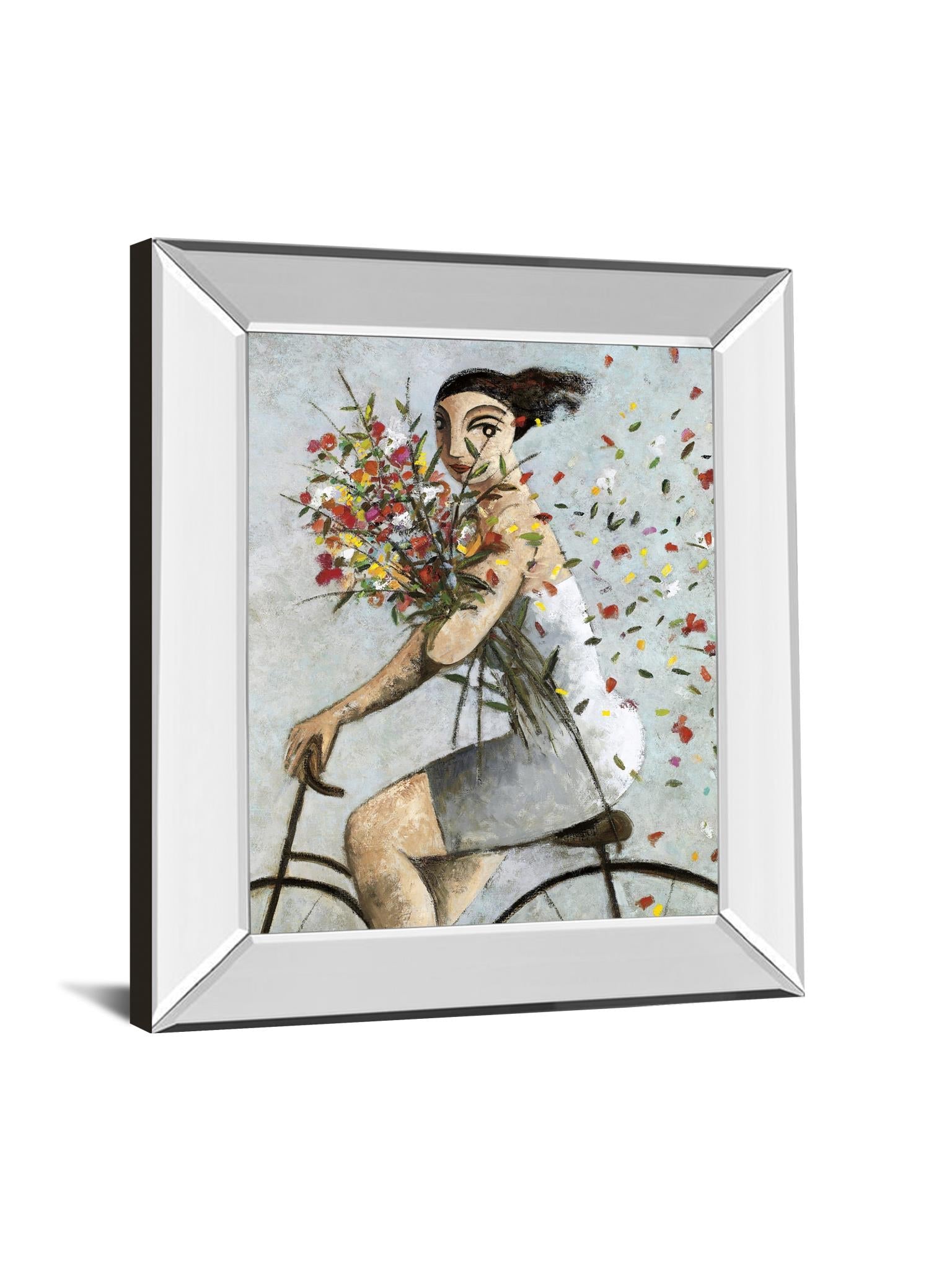 Mirrored Frame Petals By Lourenco 22X26 Mirror Frame Print