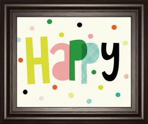 Happy By Sophie Ledesma 22X26 Framed Print