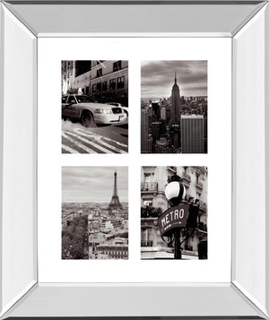 Mirrored Frame City Composite By Joseph Eta 22X26 Mirror Frame Print