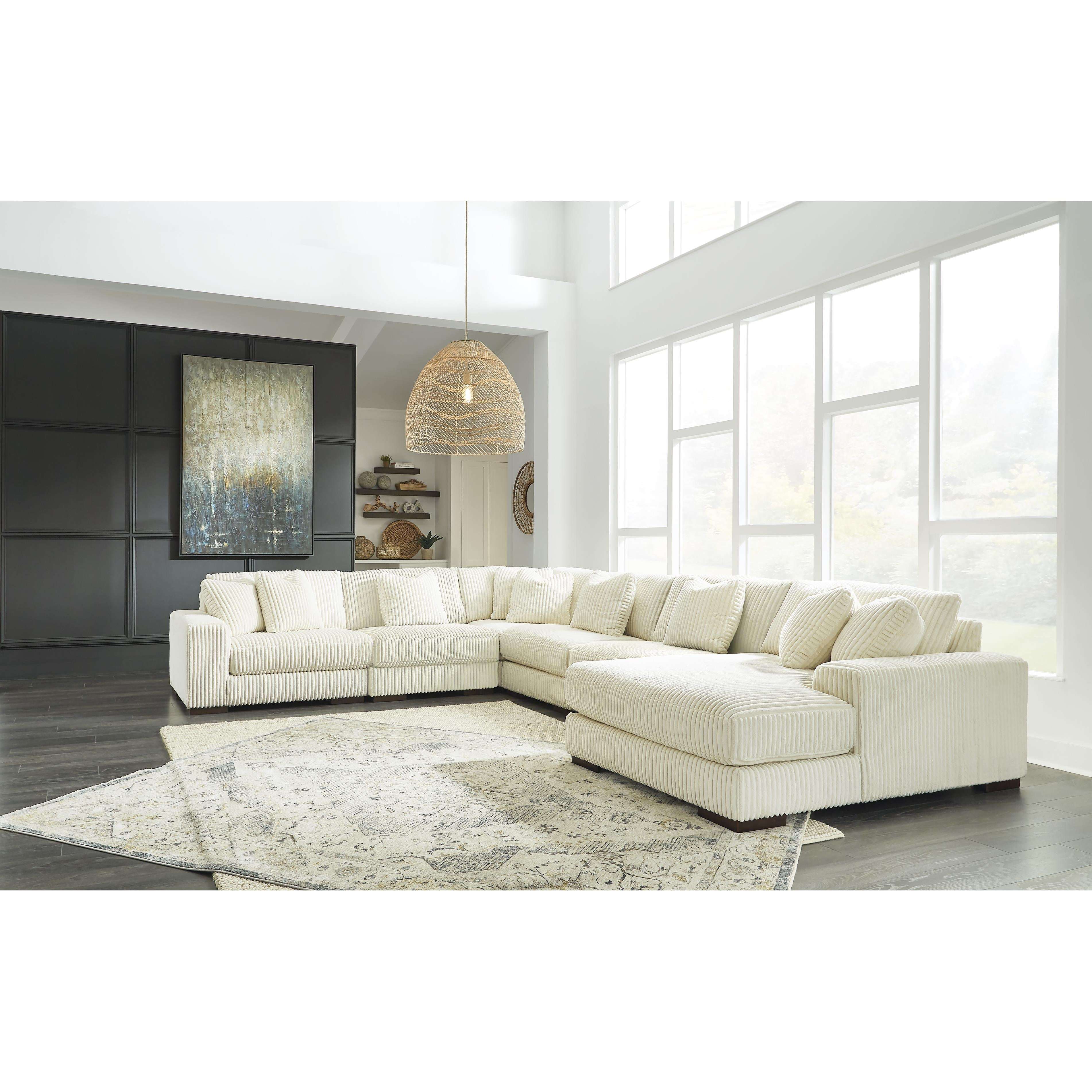 Swipe Furniture Exclusive Design Lindyn Fabric 6 pc Sectional 2110464/2110446/2110477/2110446/2110446/2110417