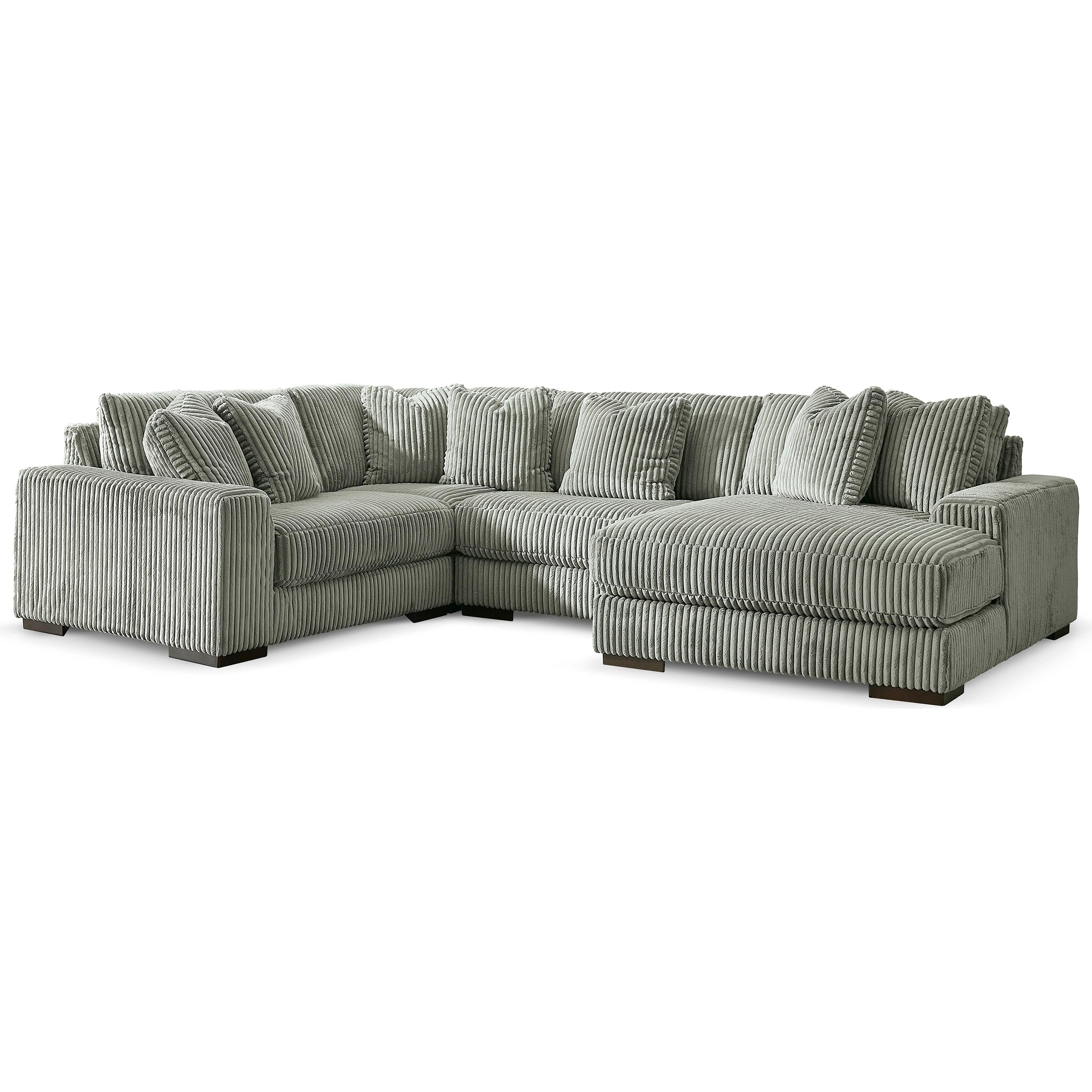 Swipe Furniture Exclusive Design Lindyn Fabric 4 pc Sectional 2110564/2110577/2110546/2110517