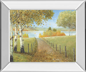 Mirrored Frame Rural Route I By A. Fisk 22X26 Mirror Frame Print